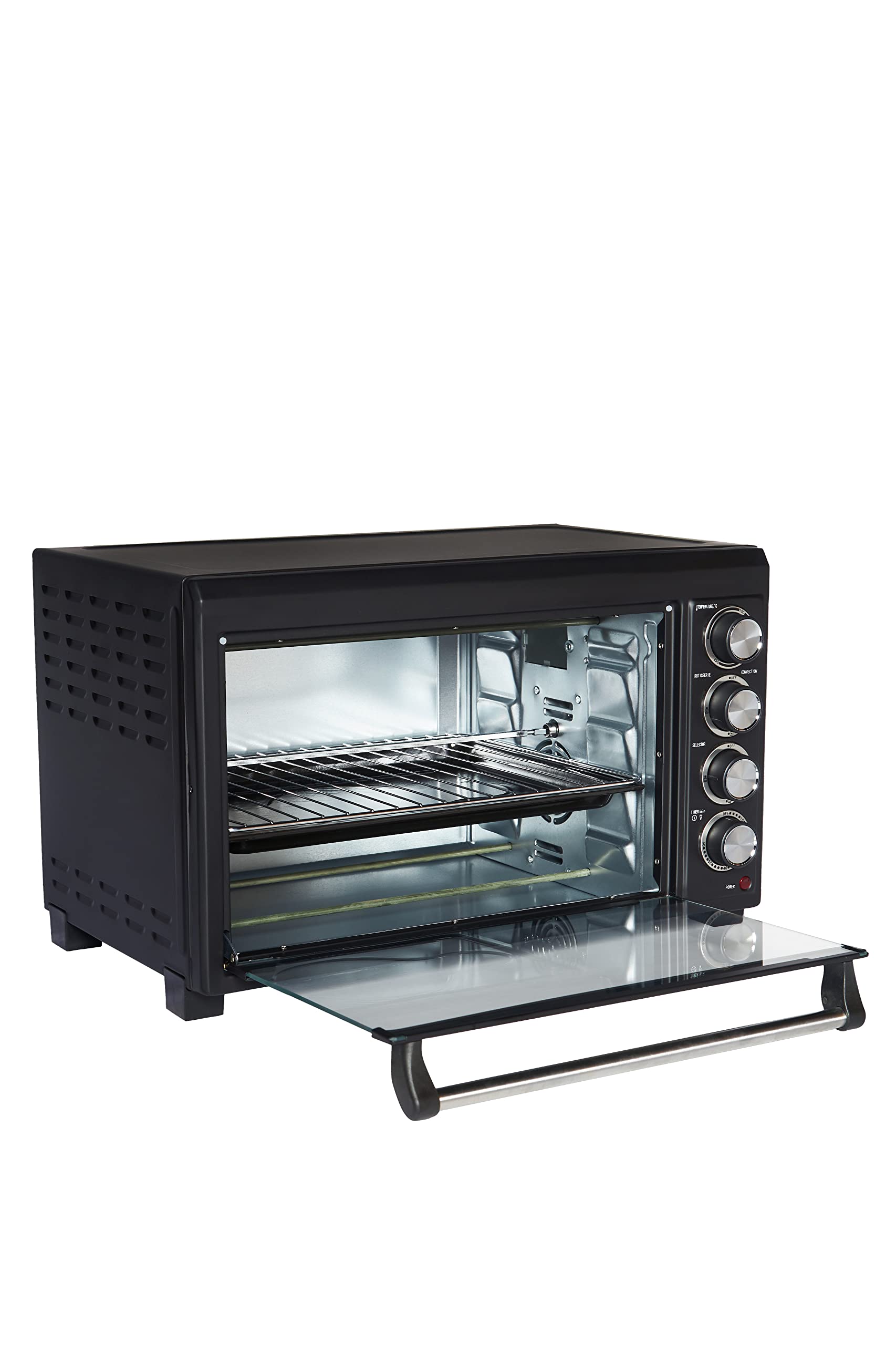 Admiral 45L Stainless Steel Electric Oven with Motorized Rotisserie, 2800W, Adjustable Temperature, 60 Minutes Timerادميرال فرن كهربائي من الستانلس ستيل بسعة 45 لتر مع شواية بمحرك بقدرة 2800 واط ودرجة حرارة قابلة للتعديل ومؤقت 60 دقيقة Admiral 45L Stainless Steel Electric Oven with Motorized Rotisserie, 2800W, Adjustable Temperature, 60 Minutes Timerادميرال فرن كهربائي من الستانلس ستيل بسعة 45 لتر مع شواية بمحرك بقدرة 2800 واط ودرجة حرارة قابلة للتعديل ومؤقت 60 دقيقة